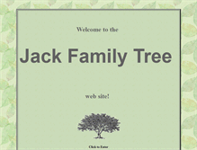 Tablet Screenshot of jackfamilytree.com